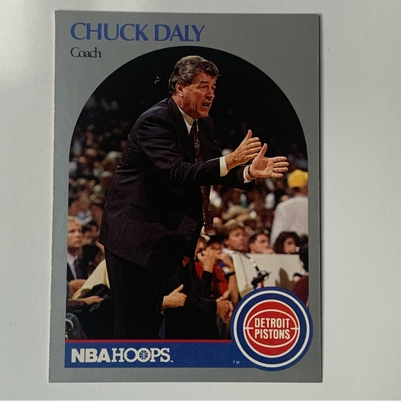 1990 NBA HOOPS Detroit Pistons Chuck Daly #312